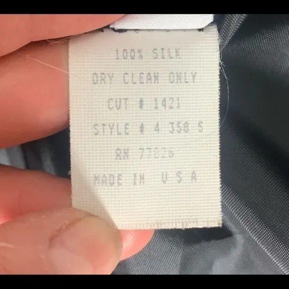 Vintage Retro 80’s Silk Gold Texture Bomber Jacket - Picture 12 of 12